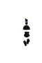 Luxury Black Thermal - Soldier Set Polar Beanie Neck Collar Gloves Socks Set - 3