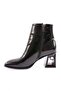 Black Patent Leather Women's Heeled Boots - Accessories 92921033 - 3