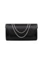 Black Evening Bag. Black Women's Evening Bag. Evening Dress Black Fabric Invitation Night Portfolio Clutch Bag. - 2