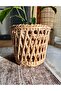 Natural Bamboo Hand-Woven Decorative Basket Flower Pot