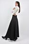 Long Scuba Skirt with Hidden Zipper - 3