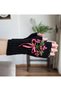 Floral Embroidered Fingerless Women's Gloves - Hand Knitted and Crocheted