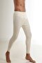 101&102 Men's Long Sleeve Thermal Wool Underwear Set-cream - 2