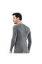 1603 Men's Thermal Men's Long Sleeve Men's Crew Neck - Gray Melange - 2
