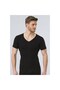 191 Men's Thermal Men's V-Neck Men's Short Sleeve - Black - 2