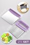 Set of 2 Steel Dough Cutter and Shaped Vegetable Slicer