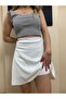 WHITE SUMMER SHORTS SKIRT - 4
