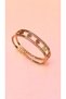 Zircon Stone Clover Steel Handcuff Bracelet - 17cm - 2