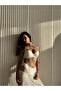 Knitted Patterned Light Support Bra Set (627t) - 4