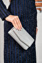 Women's Silver Silvery Mini Box Shoulder Evening Dress Bag - 6