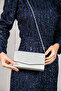 Women's Silver Silvery Mini Box Shoulder Evening Dress Bag - 7