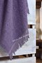 80X160 Fringed Bath Towel Large Towel-Hs-Banyotek-Purple - 5