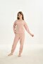 Girl's Long Sleeve Powder Pajama Set C0T3N7O8 - 8