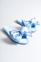 Satin Bow Detailed Bridal Slippers - 7