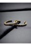 Zircon Stone Hoop Earrings - 2