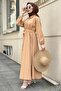 Camel Collared Mevlana Dress - 3
