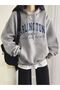 Women's Arlington American City State Printed Cotton Hooded Sweatshirt - 5