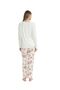Original Licensed Women's Tile Round Neck Pajama Set 17106 - 3