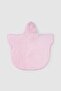 Organic Cotton Towel Baby Pink Poncho Rabbit - 4