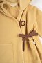 Children's Jacquard Bathrobe Yellow Organic Cotton - 3