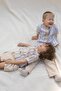 Organic Cotton Short Sleeve Children's Shirt Striped Patterned Blue - 2