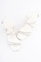 Girl's evening dress shoes, children's evening dress high-heeled shoes, girls' transparent stone detailed high-heeled shoes. - 7