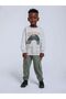 Boy's Elastic Waist Cargo Pocket Sweatpants