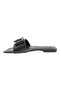 140-23Y Women's Buckle Slippers Black - 3