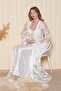 Two Piece Long Dressing Gown - 5