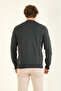 Men's Stand Collar Zippered Cardigan Anthracite - 6