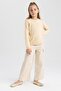 Girl's Crew Neck School Sweater N8505A623Au - 2