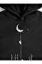 Unisex 2Ip Raised Black Saturn Knitted Fabric Sweatshirt - 3