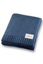 Knitwear Knitted Baby Blanket for Baby Girl and Boy 85cm X85Cm Basics Petrol Blue