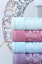 Lily Set of 6 100% Cotton Hand, Face and Kitchen Towels - 30X50 cm - 2