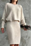 Stone Bat Sleeve Double Knit Suit/Sweater
