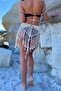 Women's Ecru Macrame Beach Dress Skirt - 3