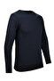 Men's Crew Neck Knitwear Navy Blue Sweater Patterned Steel Knit Classic Fit - 5004C - 2