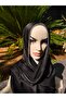 Shiny Stoned Satin Janjan Hijab Evening Dress Shawl