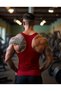 Dead Lift Fitness Gym Tank Top Sports Tank Claret Red - 2