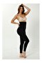 Women's Black 2 Size Reducing High Waist Seamless Corset Leggings - 2