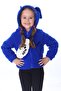 Sax Blue Kareluxe Children's Cardigan with Plush Accessories - Unisex 1-5 Years - 5