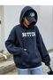 Women's Better Be Here Go Printed Cotton Hooded Sweatshirt - 5