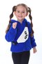 Sax Blue Kareluxe Children's Cardigan with Plush Accessories - Unisex 1-5 Years - 4