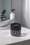 2 Pieces Marble Patterned Odorless Black Glass Ashtray - 4