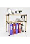 SEOWOOD WOODEN MULTIPURPOSE 2 - TIER STORAGE SHELF - 2