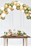 Retro Gold Eucalyptus Salmon Balloon Chain Set Birthday Balloon Chain 47 Pieces