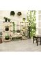 SEOWOOD MODULAR WOODEN FLOWER RACK (8 SHELVES) - 2