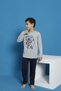 Combed Cotton Seasonal Long Sleeve Children's Pajama Set - 2