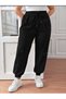 Women's High Waist Oversized Regular Fit Jogger with Elastic Cuffs and Waistband - 3