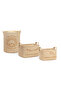 3-Piece Jute Linen Lion Closet Laundry Children's Room Toy Organizer Storage Basket Organizer - 6